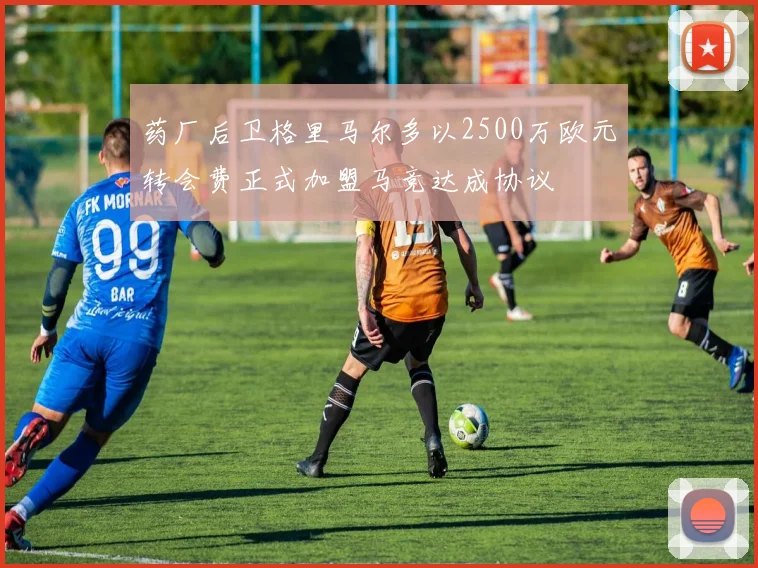 药厂后卫格里马尔多以2500万欧元转会费正式加盟马竞达成协议